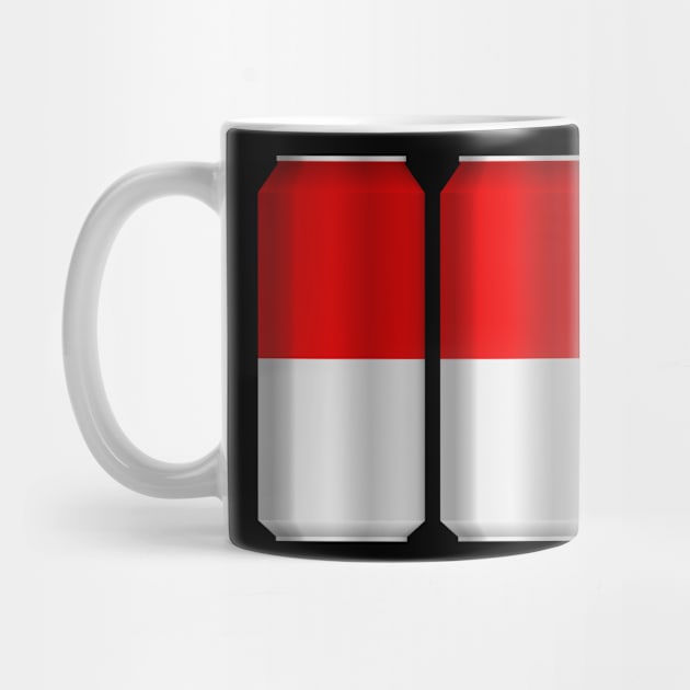 Indonesia Patriotic Beer Cans - Indonesia sports team by MerchByThisGuy